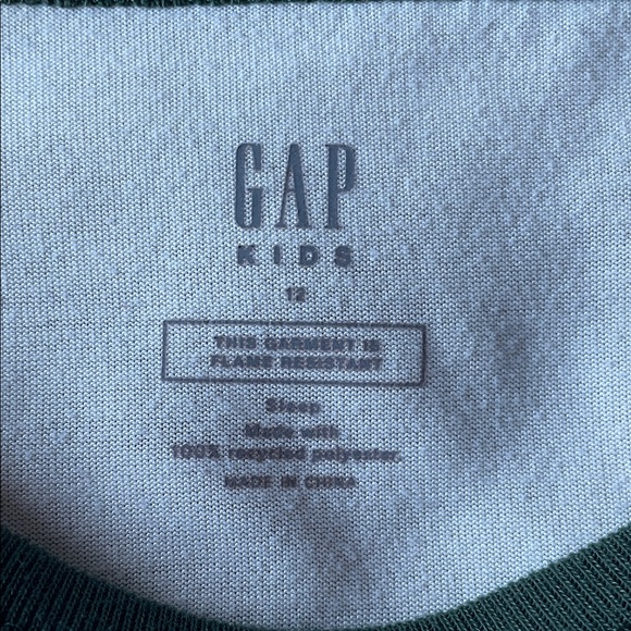 GAP Kids Virtually Jurassic Dinosaur Long Sleeve Tee - Green and White - Picture 4 of 7